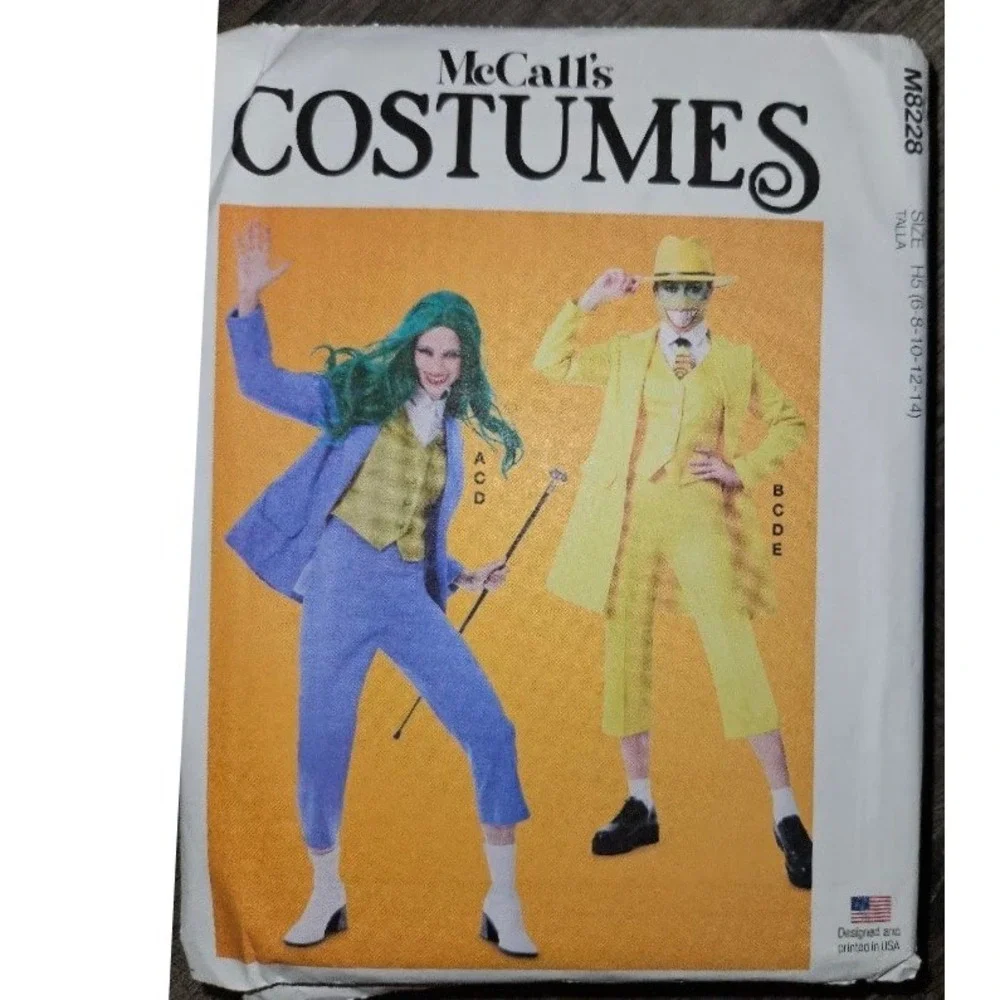 McCalls M8228 Misses Jacket Vest Cropped Pants Costume Sewing Pattern Size 6-14